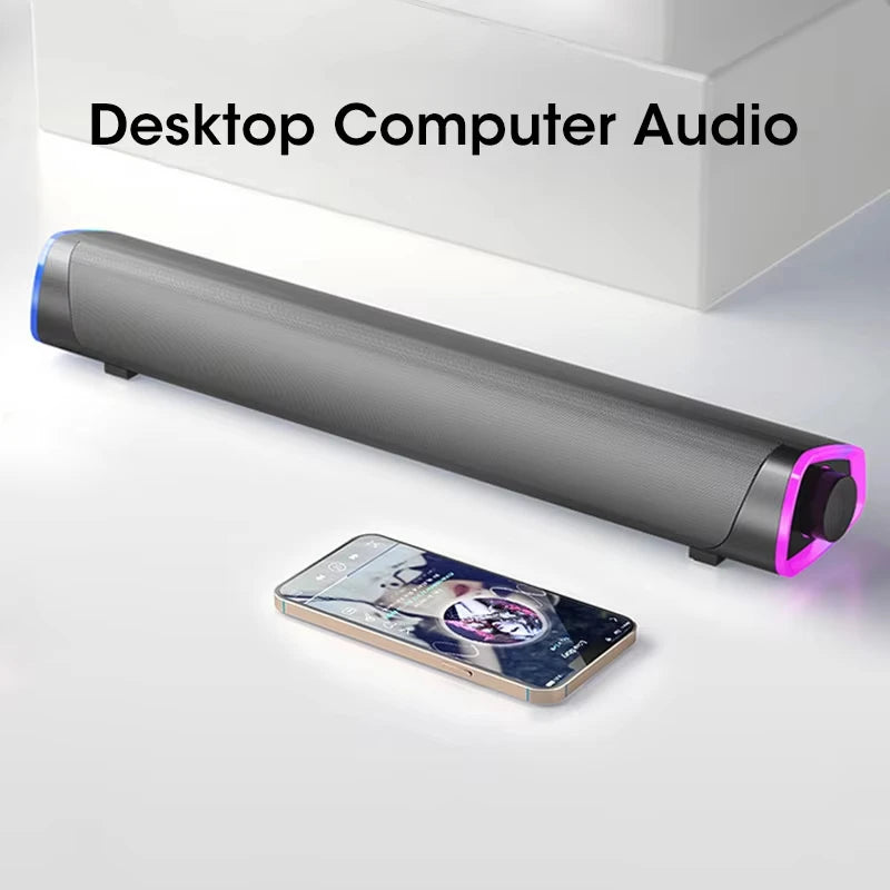 Niye Bluetooth Speaker Bar with Subwoofer Stereo Sound USB Wired for PC Laptop Macbook Desktop Audio