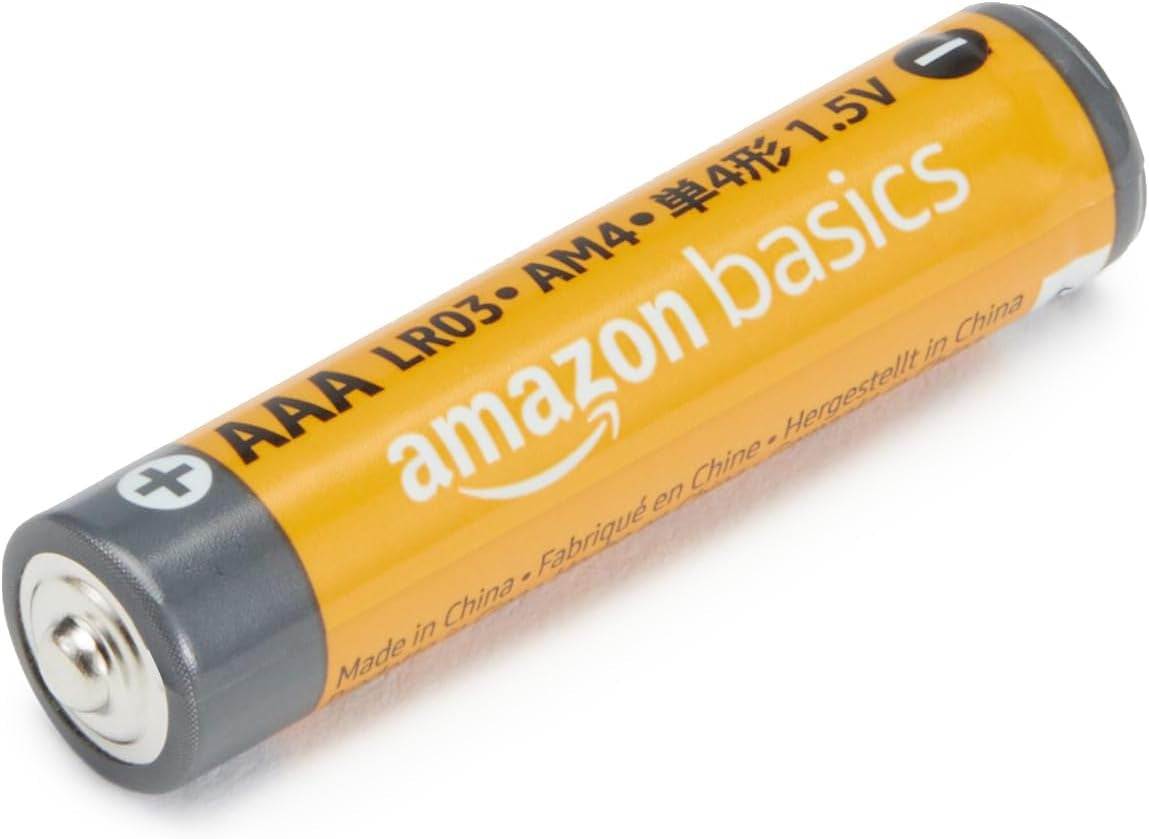 AAA Long-Lasting Alkaline Batteries, 36-Count, 1.5 Volt, Reliable Performance, 10-Year Shelf Life, Emergency Storage