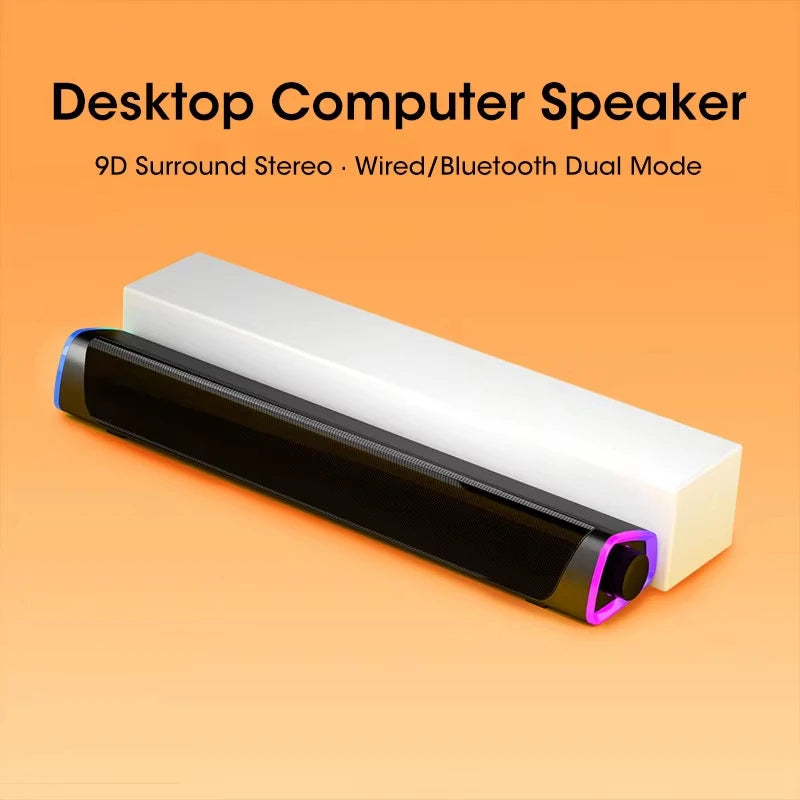 Niye Bluetooth Speaker Bar with Subwoofer Stereo Sound USB Wired for PC Laptop Macbook Desktop Audio