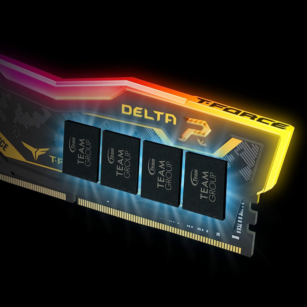 Team Group Tf9D416G3200Hc16Cdc01 Delta Tuf Gaming RGB RAM Memory 16GB (2X8GB) DDR4 U-DIMM 3200Mhz PC4-25600 CL16 Non-Ecc