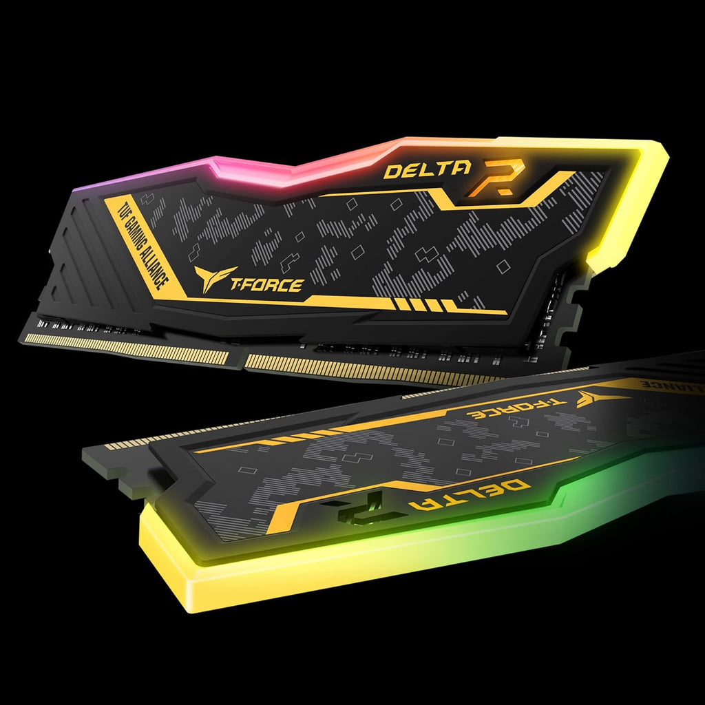 Team Group Tf9D416G3200Hc16Cdc01 Delta Tuf Gaming RGB RAM Memory 16GB (2X8GB) DDR4 U-DIMM 3200Mhz PC4-25600 CL16 Non-Ecc